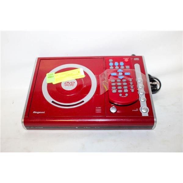 RED KIDS DVD PLAYER WITH REMOTE