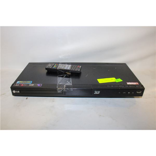 LG SMART 3D BLUE RAY DISC PLAYER WITH REMOTE