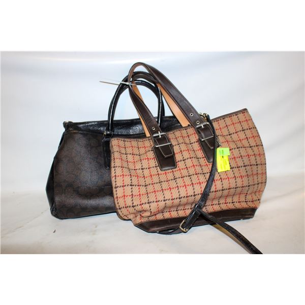 2 REPLICA COACH BAGS USED - ESTATE