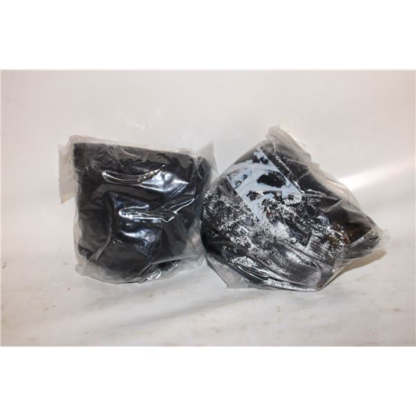 2 SETS OF RUBBER ICE CLEATS, 1 MEDIUM, 1XL