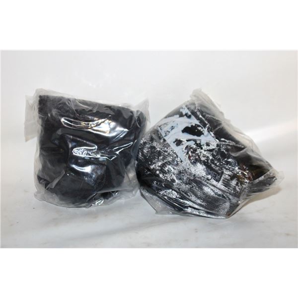 2 SETS OF RUBBER ICE CLEATS, 1 MEDIUM, 1XL