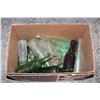 Image 1 : BOX OF OLD GLASS BOTTLES ASSORTED
