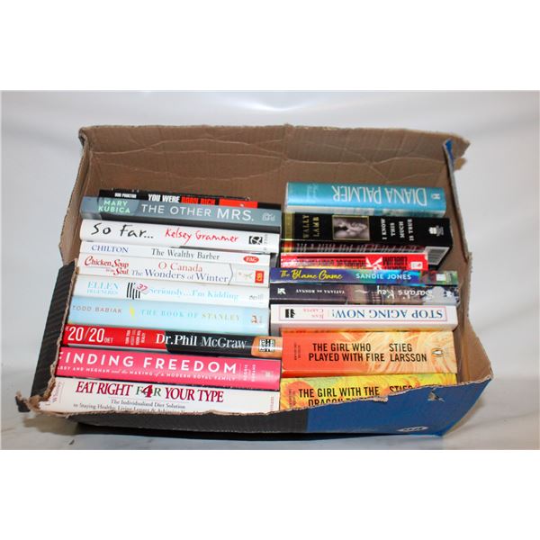 20 DIFFERENT HARD COVER BOOKS, DR. PHIL,