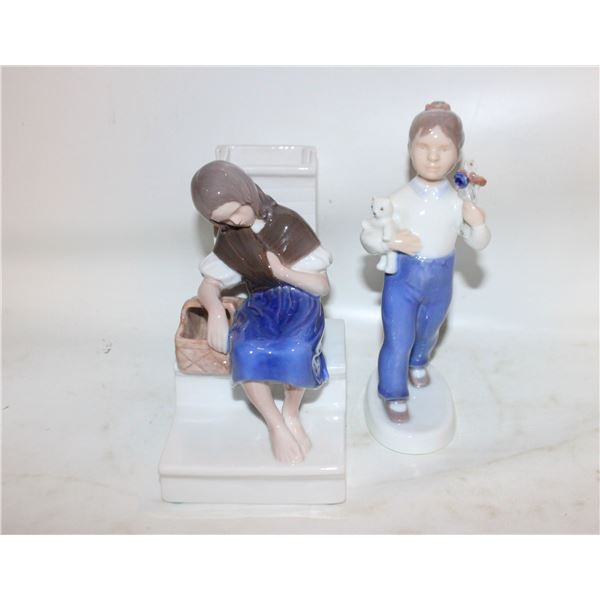 PAIR OF DANISH BING & GONDAHL FIGURINES (2)