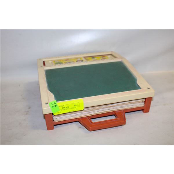 VINTAGE FISHER PRICE SCHOOL DAYS DESK
