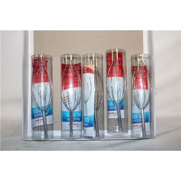 FLAT OF HEAD MASSAGERS FOR SCALP RELAXATION