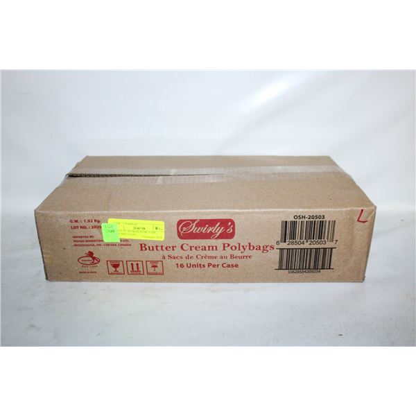 CASE OF 16 SWIRLYS BUTTER CREAM CANDY