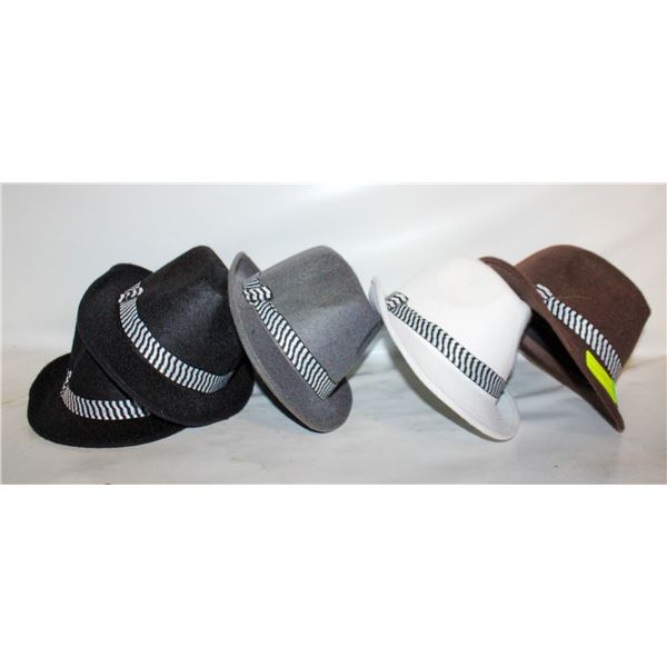 5 FEDORA FELT HATS