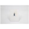 Image 1 : #136-NATURAL BLUE SAPPHIRE & CZ  PENDANT