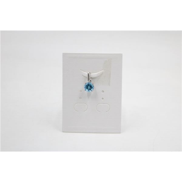 #139-NATURAL BLUE TOPAZ PENDANT
