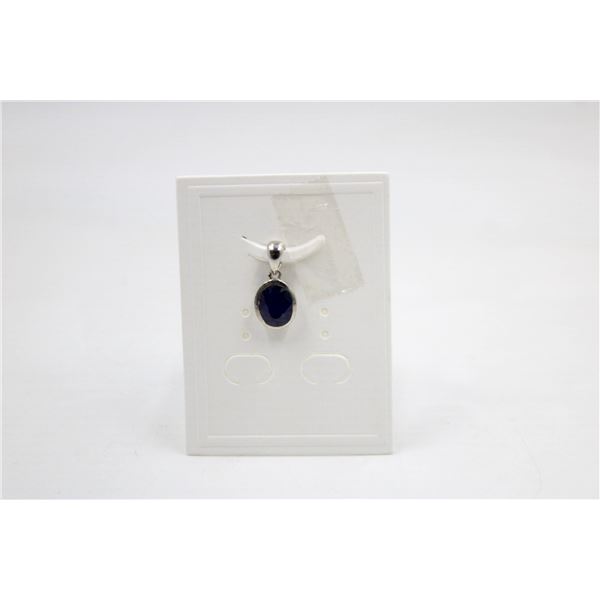 #134-NATURAL BLUE SAPPHIRE PENDANT