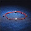 Image 1 : GRA CERTIFIED RED ROPE STYLE ROUND BRILLIANT
