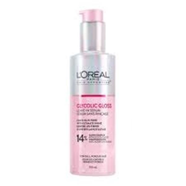 150ML L'OREAL GLYCOLIC GLOSS LEAVE-IN SERUM