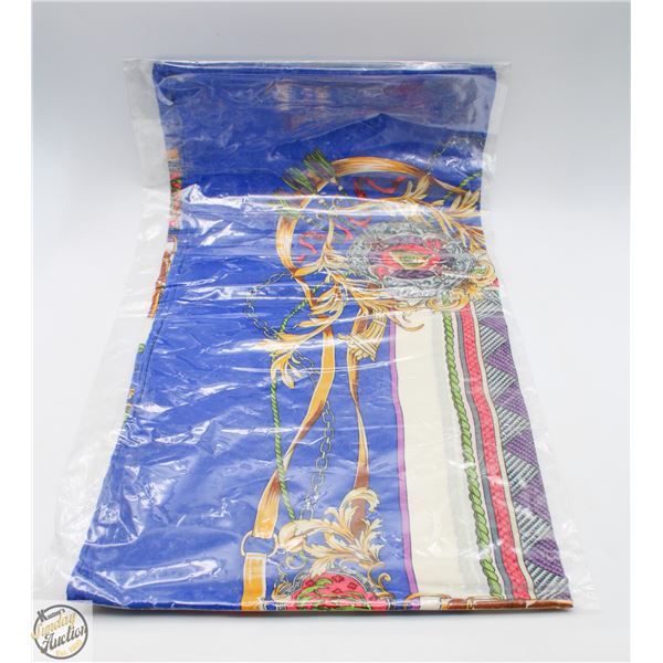 NEW SILK SCARF FOR WOMEN 35 X 35" BLUE KNIGHT