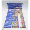 Image 1 : NEW SILK SCARF FOR WOMEN 35 X 35" BLUE KNIGHT