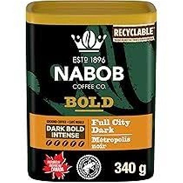 340G NABOB BOLD FULL CITY DARK GROUND COFFEE