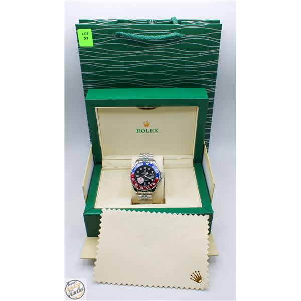 REPLICA NEW FULLY AUTOMATIC ROLEX GMT MASTER II