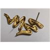 Image 2 : SILVER 3.8G GOLD PLATED EARRINGS