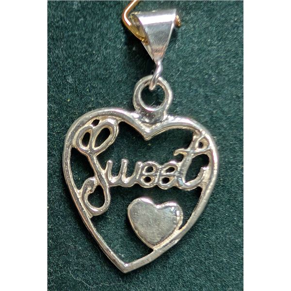 SILVER 1.3G HEART PENDANT