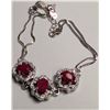Image 2 : SILVER 5.5G RUBY 1.5CT BRACELET