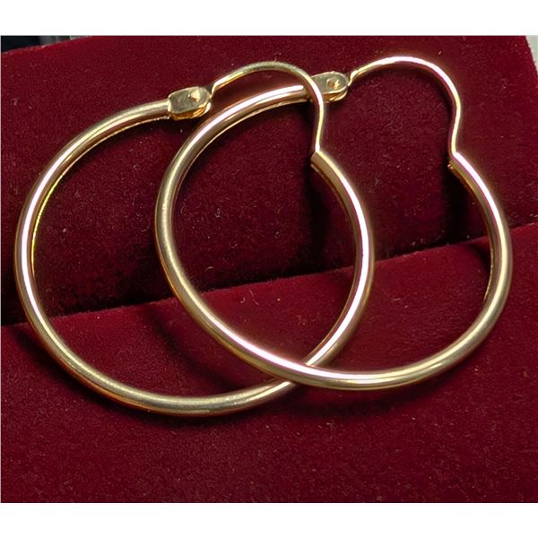 10K 0.98G HOOP EARRINGS
