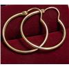 Image 1 : 10K 0.98G HOOP EARRINGS