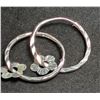 Image 1 : SILVER 1.1G HOOP EARRINGS