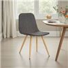 Image 1 : BRAND NEW ILLA SIDE DINING CHAIR MODERN STYLE GREY