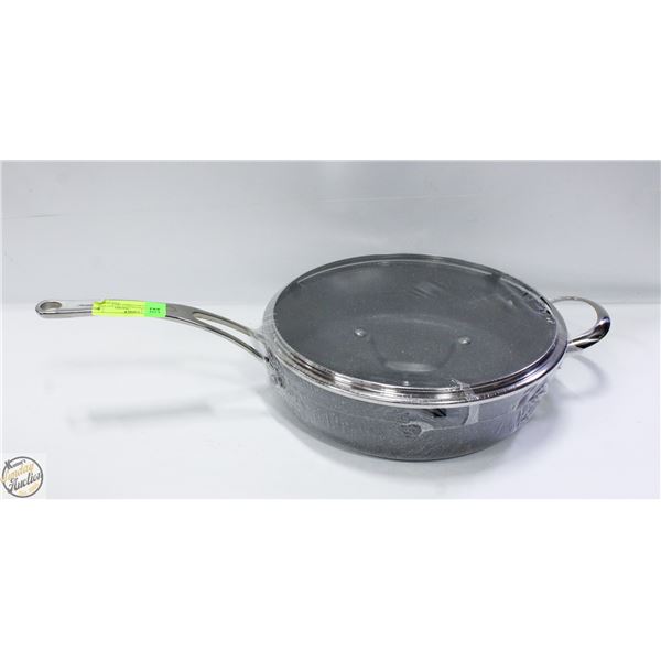 NEW GASTROLUX FRYING PAN WITH LID GREY