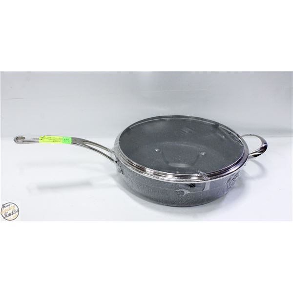 NEW GASTROLUX FRYING PAN WITH LID GREY