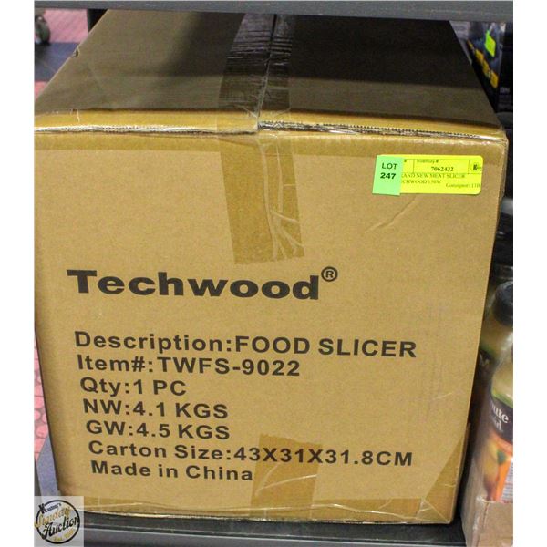 BRAND NEW MEAT SLICER TECHWOOD 150W