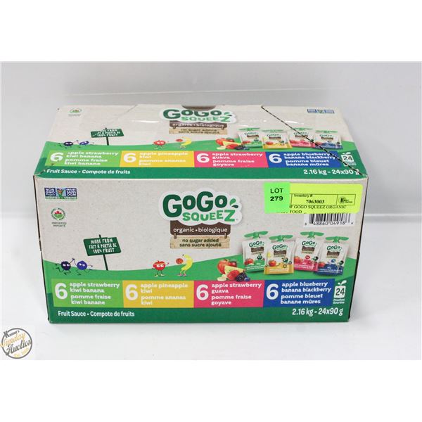 BOX OF GOGO SQUEEZ ORGANIC BABY FOOD BB 5/26