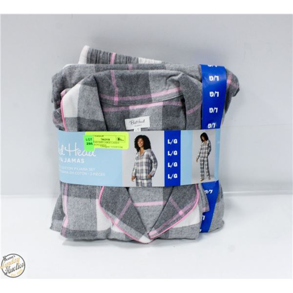 BED HEAD SIZE LARGE LADIES COTTON PYJAMAS