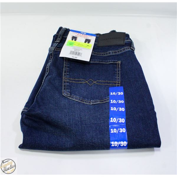 NEW LUCKY BRAND MID RISE STRAIGHT JEANS 10/30