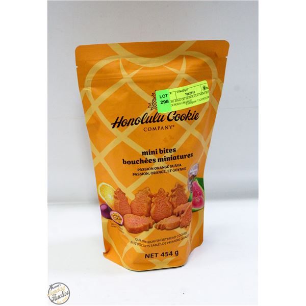 454G HONOLULU MINI BITE COOKIES PASSION ORANGE &