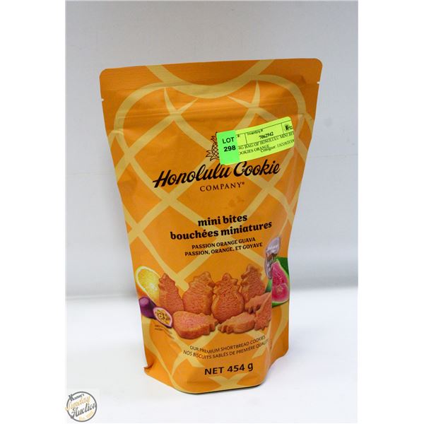 454G HONOLULU MINI BITE COOKIES PASSION ORANGE &