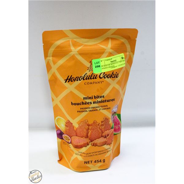 454G BAG OF HONOLULU MINI BITE SHORTBREAD COOKIES