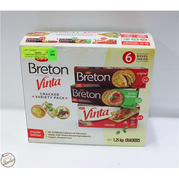 1.25KG DARE BRETON VINTA CRACKERS VARIETY PACK