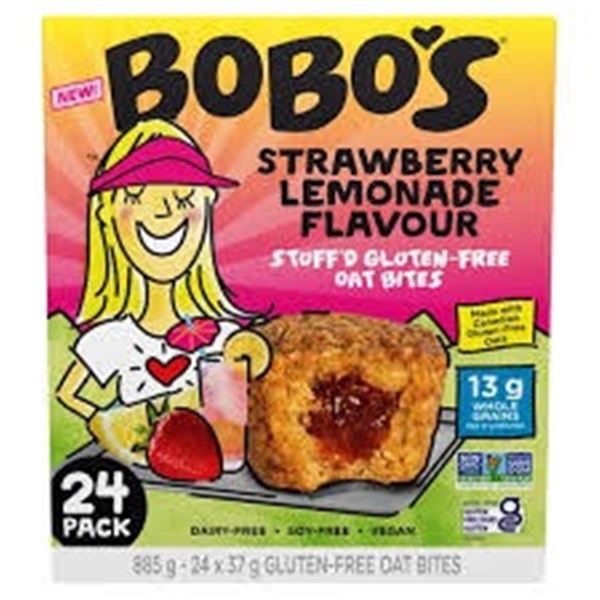 24 X 37G BOBOS STRAWBERRY LEMONADE OAT BITES