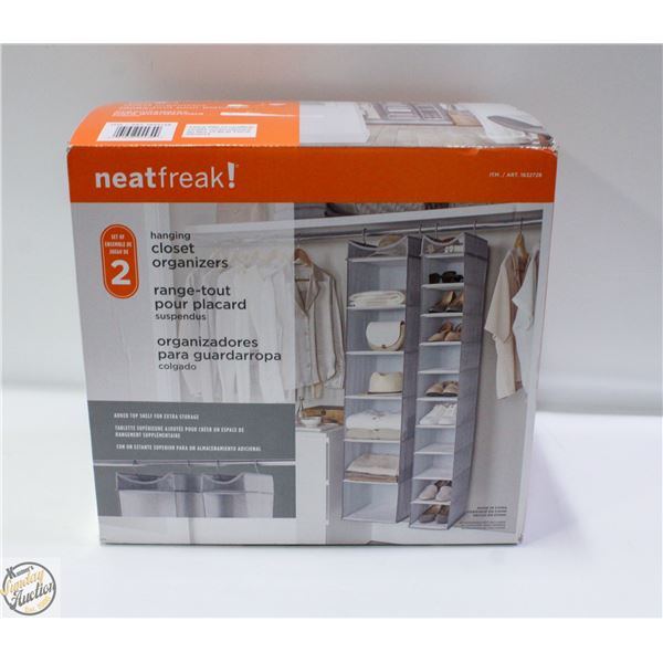 NEAT FREAK SET OF 2 CLOSET ORGANIZERS