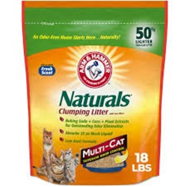 18LBS ARM & HAMMER NATURALS CLUMPING CAT LITTER