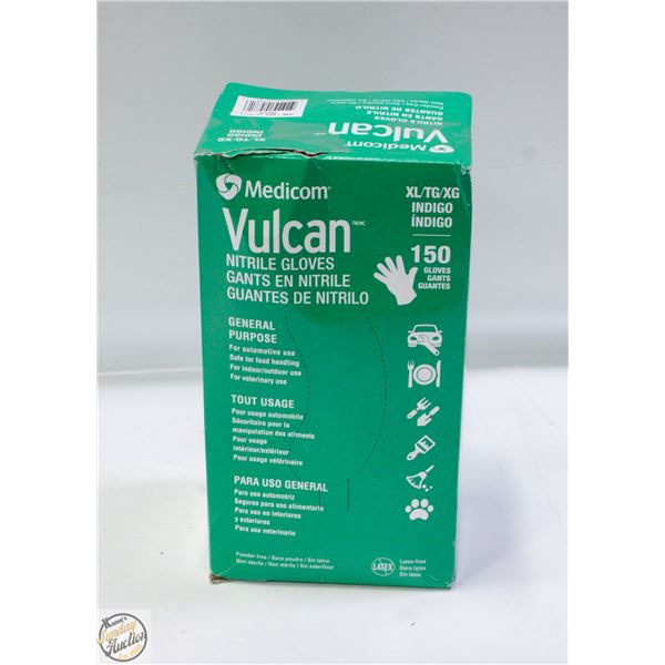 PACK WITH 150 VULCAN XL NITRILE GLOVES