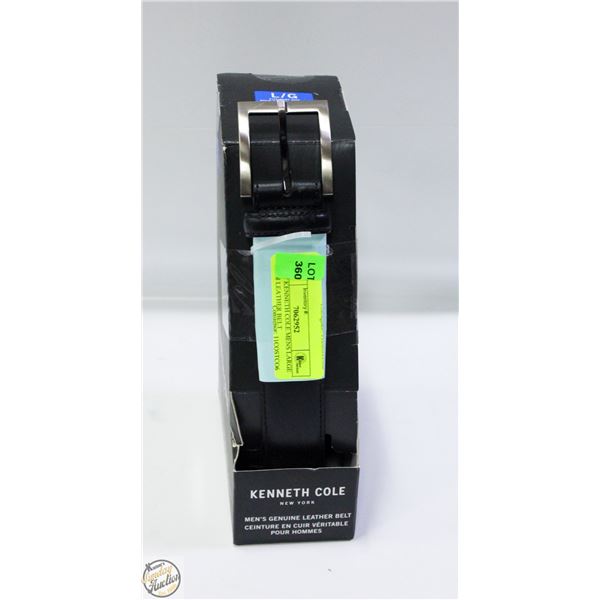 NEW KENNETH COLE MENS LARGE 36-38 LEATHER BELT