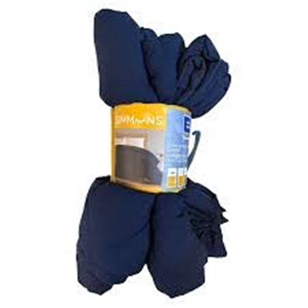 NEW SIMMONS DOWN ALTERNATIVE BLANKET KING BLUE