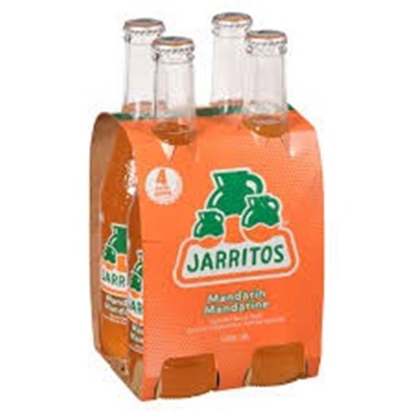 4X370ML JARRITOS MANDARIN FLAVOUR SODA BB 6/26