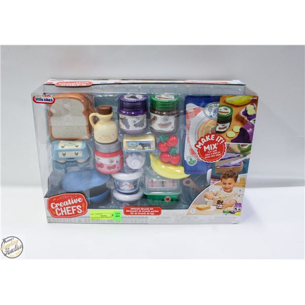 NEW LITTLE TIKES CREATIVE CHEFS BRUNCH KIT