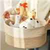 Image 1 : NEW COTTON STORAGE BASKET WITH HANDLES