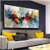 Image 1 : NEW ABSTRACT WALL ART COLORFUL WALL DECOR 50X100CM