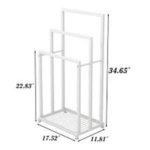 NEWLY ASSEMBLED HAHRIR FREESTAND METAL TOWER RACK