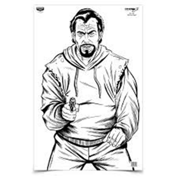 NEW EZE SCORER 23 X 35" BAD GUY TARGET 100PK